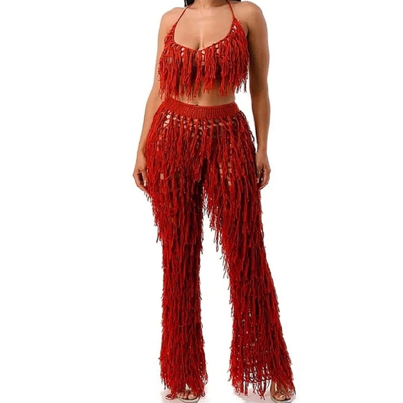 Island Fringe Set (Rust) - Picture 4 of 4